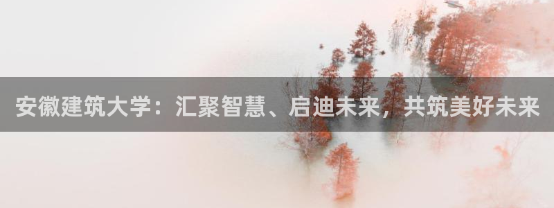谈球吧是否诈骗：安徽建筑大学：汇聚智慧、启迪未来，共筑美好未来